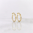 Candongas Clau Mini 0.8 g / 1.4 cm Oro Amarillo 18K