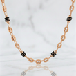 Cadena Rustica Barril GC 18.1g / 75cm / 4.6mm Oro Rosa 18K