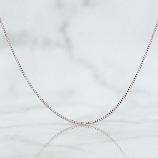 Cadena Veneciana 1.05g / 45cm / 0.48mm Oro Blanco 18K