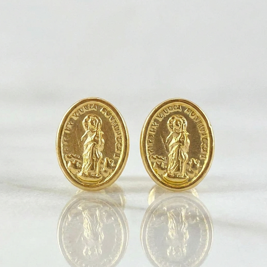 Topos Maria Auxiliadora 0.7 g / 9 mm Oro Amarillo 18K