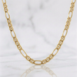 Cadena Figaro 18.6g / 60cm / 3.7mm Oro Amarillo 18K