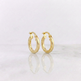 Candongas Emi 1.25 g / 2.5 cm Oro Amarillo 18K