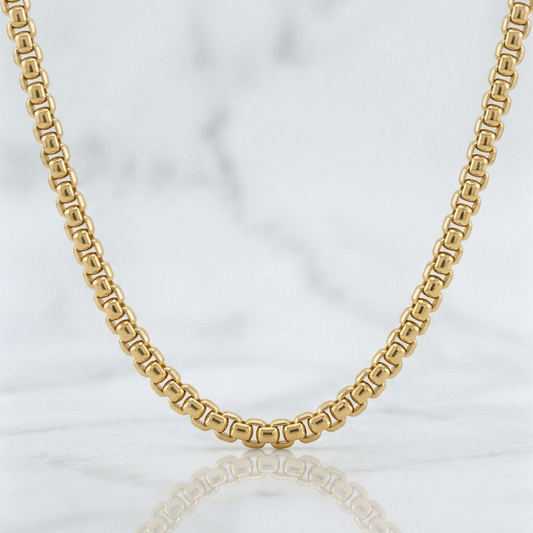 Cadena Veneciana 48.15g / 50cm / 3.9mm Oro Amarillo 18K