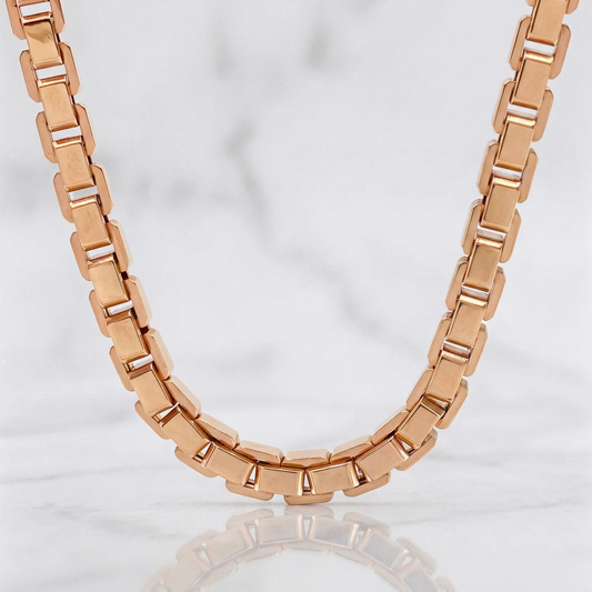 Cadena Veneciana 49g / 60cm / 5.6mm Oro Rosa 18K