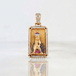 Dije Virgen María 12.35 g / 4.5 cm Dos Oros Amarillo Blanco 18K