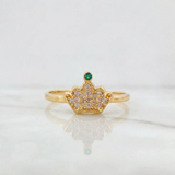 Anillo Corona 1.45g / T5 1/4 Oro Amarillo 18K