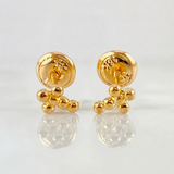 Topos Cruz Burbujas 0.85gr / 5.85mm Oro Amarillo 18K