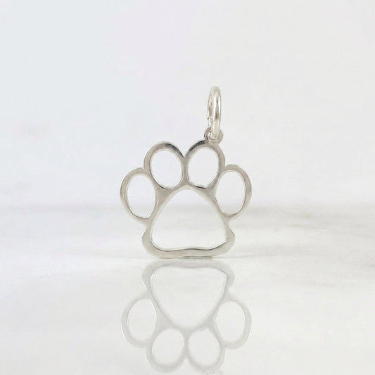Dije Huella Silueta 0.55 g / 2.4 cm Plata 925