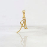 Dije Letra Cursiva a 0.95g / 2.3cm Oro Amarillo 18K