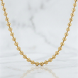 Cadena Militar 6mm Diamantada 47.75g / 65cm / 6mm Oro Amarillo 18K