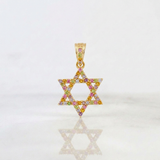 Dije Estrella David 1.55g / 2cm Oro Amarillo 18K