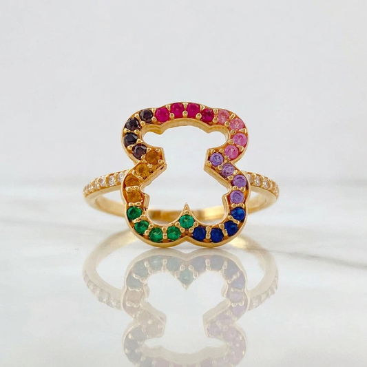 Anillo Oso Ts 2.55g / T6 Oro Amarillo 18K