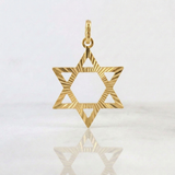 Dije Estrella De David 2 g / 3.3 cm Oro Amarillo 18K