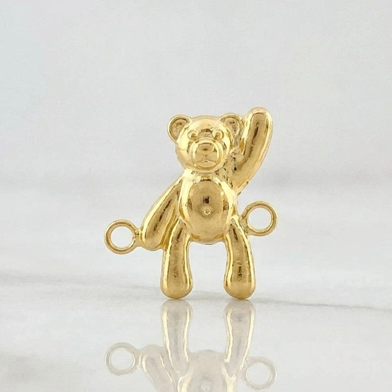 Herraje Oso Mano Arriba 0.5g / 1.4cm Oro Amarillo 18K
