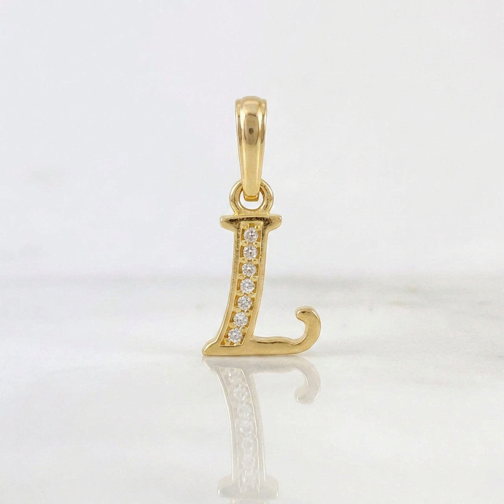 Dije Letra Cursiva L 0.85g / 1.9cm Oro Amarillo 18K