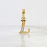 Dije Letra Cursiva L 0.85g / 1.9cm Oro Amarillo 18K
