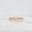 Anillo Solitario Churumbela 1.35g / T6 3/4 Oro Amarillo 18K