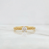 Anillo Solitario Churumbela 1.35g / T6 3/4 Oro Amarillo 18K