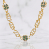 Cadena Rustica Trébol 59.7g / 60cm / 8mm Oro Amarillo 18K