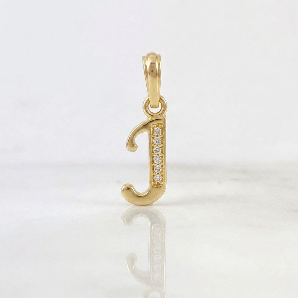 Dije Letra Cursiva J 0.85g / 2cm Oro Amarillo 18K