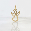 Dije Angel Silueta 0.4 g / 2 cm Oro Amarillo 18K