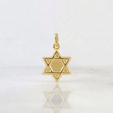 Dije Estrella de David 0.5g / 2cm Oro Amarillo 18K