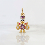 Dije Pato Bolsa Dinero 1.6gr / 2.4cm / Oro Amarillo 18K