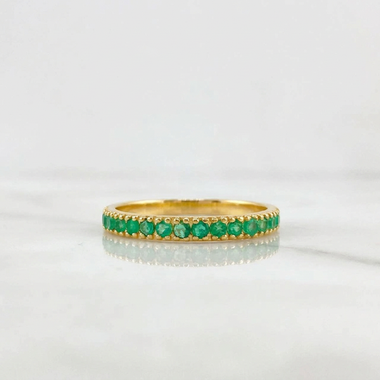 Anillo Churumbela Esmeraldas 21pts 2g / T5 Oro Amarillo 18K