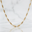 Cadena Rustica Rombo Abultado 11.6g / 60cm / 4.5mm Oro Amarillo 18K