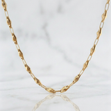 Cadena Rustica Rombo Abultado 11.6g / 60cm / 4.5mm Oro Amarillo 18K