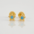 Topos Estrella Tupida 0.7g / 5.8mm Oro Amarillo 18K