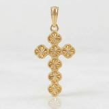 Dije Cruz Trebol 7.15gr / 6cm / Oro Amarillo 18K