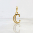 Dije Letra Cursiva C 1g / 1.8cm Oro Amarillo 18K
