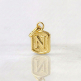 Dije Letra N 0.3g / 1.5cm Oro Amarillo 18K