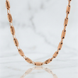 Cadena Rustica Tribal 16.5g / 75cm / 3.5mm Oro Rosa 18K %