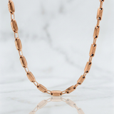 Cadena Rustica Tribal 16.5g / 75cm / 3.5mm Oro Rosa 18K %