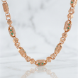 Cadena Rustico Barra 59.35g / 70cm / 5.9mm Oro Rosa 18K