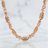 Cadena Rustico Barra 59.35g / 70cm / 5.9mm Oro Rosa 18K