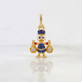 Dije Pato Bolsa Dinero 1.45gr / 2.4cm / Oro Amarillo 18K *