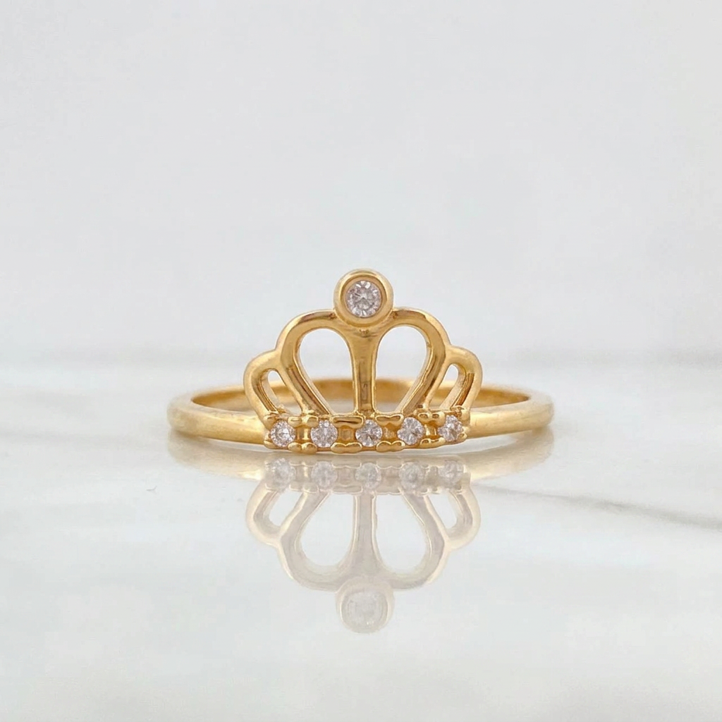 Anillo Corona 1.2g / T6 1/2 Oro Amarillo 18K