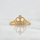 Anillo Corona 1.2g / T6 1/2 Oro Amarillo 18K