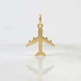 Dije Avion 1.2g / 2.5cm Oro Amarillo 18K