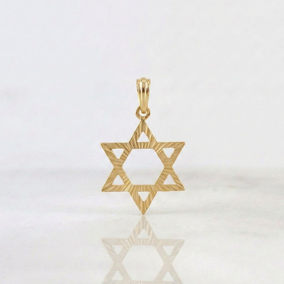 Dije Estrella David 1.85g / 3cm Oro Amarillo 18K