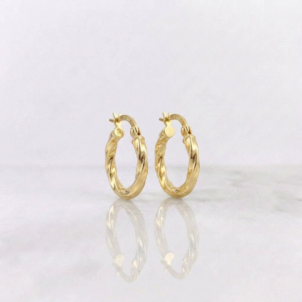 Candongas Kari 1.05g / 1.6cm Oro Amarillo 18K