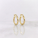 Candongas Kari 1.05g / 1.6cm Oro Amarillo 18K