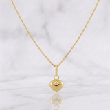 Set Cadena Veneciana + Dije Corazon / 1g / 40cm Oro Amarillo 18K