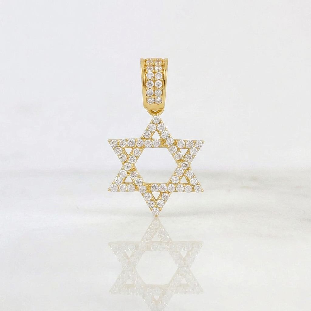 Dije Estrella de David 1.5g / 2cm Oro Amarillo 18K
