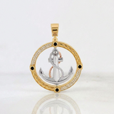 Dije Ancla Movil 15.65gr / 5cm / Tres Oros 18K