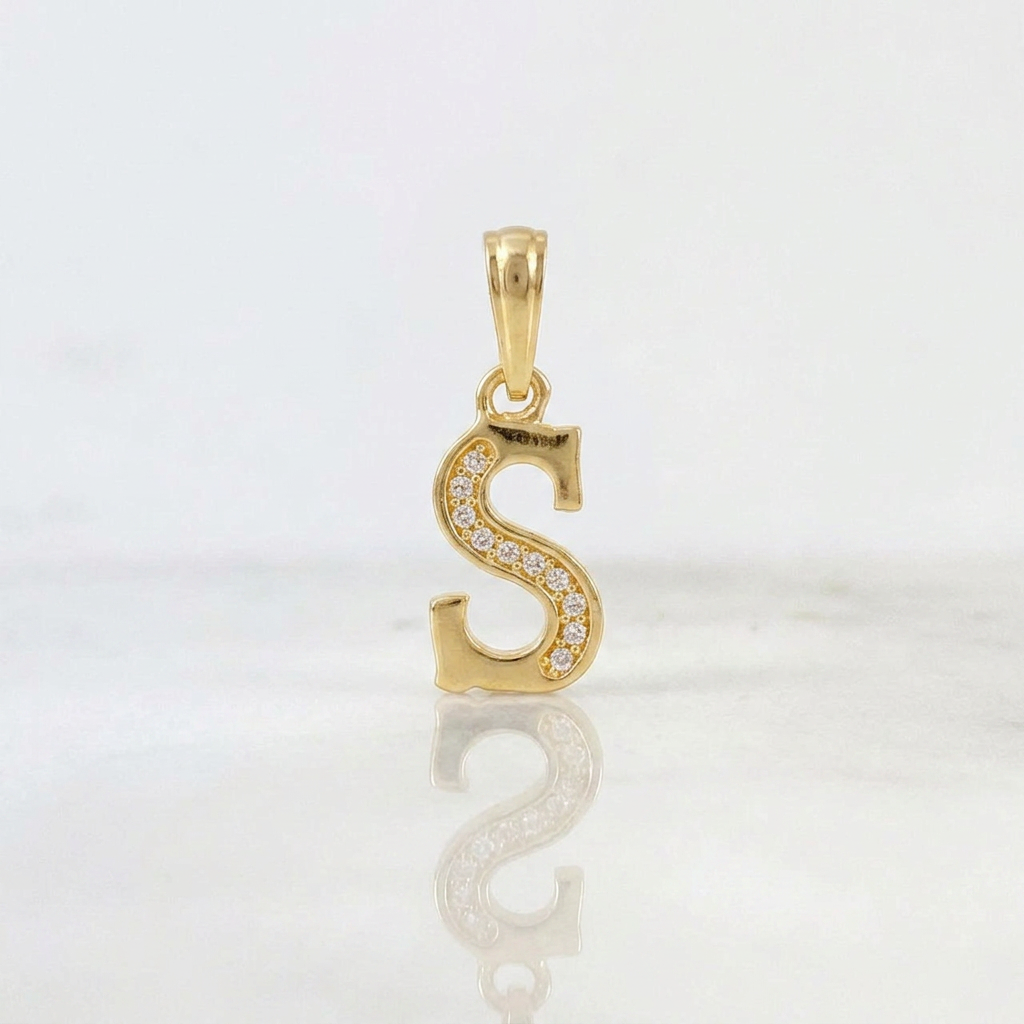 Dije Letra Cursiva S 1g / 2cm Oro Amarillo 18K