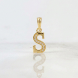 Dije Letra Cursiva S 1g / 2cm Oro Amarillo 18K